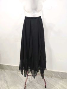 Black Flowy Maxi Skirt