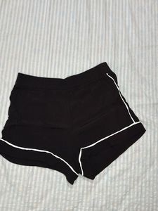 Black & White Trim Shorts
