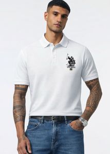 Men's White TVS Polo T-Shirt