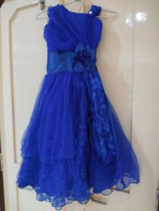 Blue Girls Party Dress