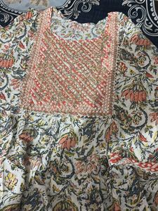 Floral Print Kurta Dress