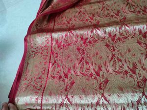 Elegant Ethnic Peach And Marun Saree ♥️