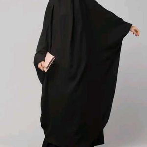 Elegant Black Niqab Abaya