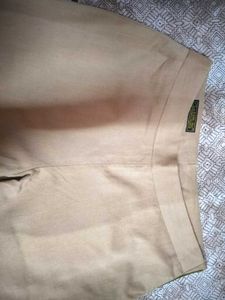 New Tan Trouser Pant With Side Zip