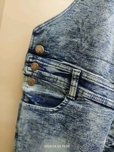 denim jeans jumpsuit