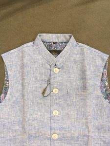 L - Light Blue Nehru Jacket
