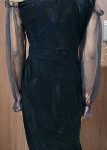 Elegant Black Velvet Dress