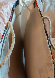 Floral Embroidered Tote Bags, Big, Have 2 Pieces