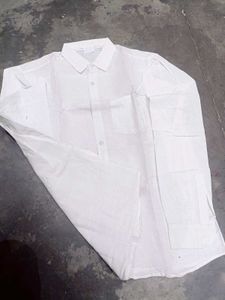 Men's White Long Sleeve Shirt