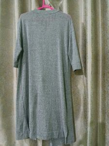 Grey Longline Cardigan