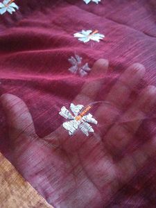 Trending Parijat embroidered Silk wid Shibori Work