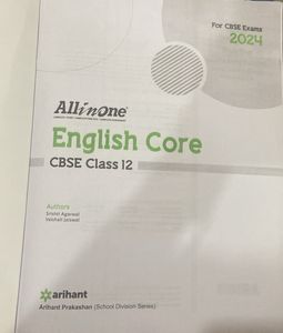 Arihant English Class 12 ALL IN ONE book
