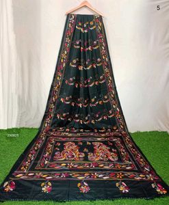Kantha Stitched Saree With Blouse Piece
