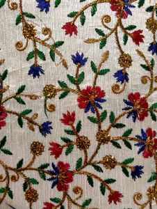 Embroidered Floral Clutch