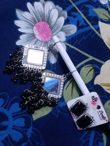 Mirror Beaded Earrings