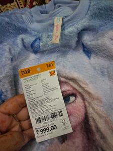 Elsa Frozen Sweater For 7 To 12 Years