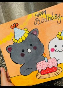 Happy Birthday Canvas Painting