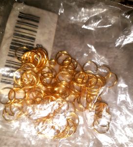 100 Pcs Golden Open Jumprings