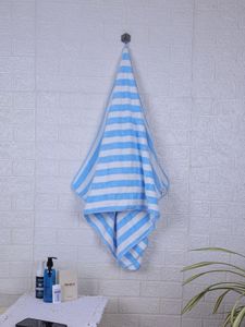 Blue &amp; White Striped Towel