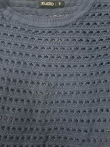 Blue Knit Sweater