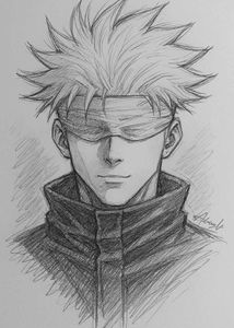 Gojo Satoru Sketch - Jujutsu Kaisen Fan Art
