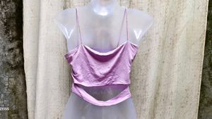 Cute Lavender Crop Top
