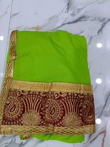 Broad border Saree