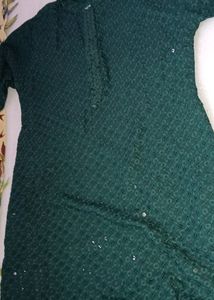 New Green Partywear Kurta