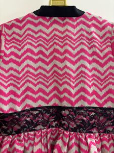 2 Set Of Pink Patterned Kimono &amp; Black Top