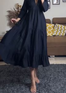 black maxi dress