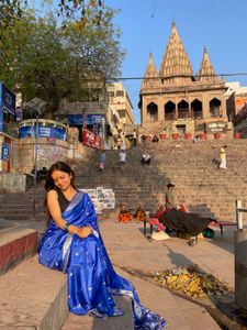 Royal Blue Silk Saree