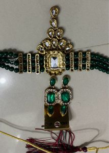 Emerald Green Necklace &amp; Earring Set