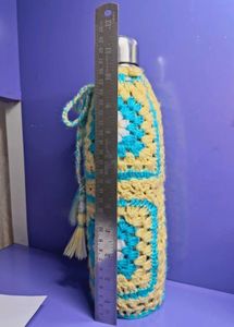 Handmade Crochet Bottle Cover With Tassels