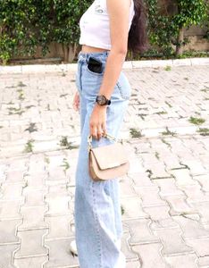 H&amp;M Blue Wide Leg Jeans