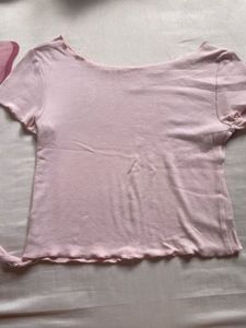 Pink Crop Top