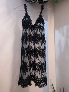 sheer babydoll dress