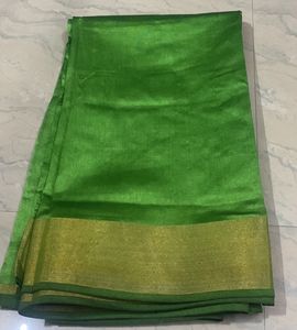 Beautiful Parrot Green Saree