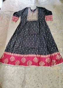 Elegant Black Printed Kurta