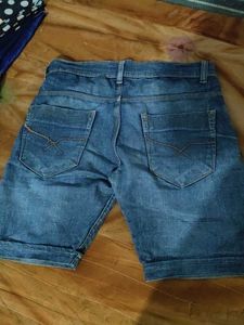 Distressed Denim Shorts
