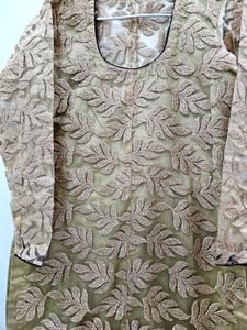 Parywear Beige Kurti