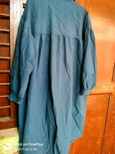 Blue Shirt Dress winter wear