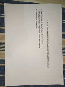 Emotional Intelligence & Communication Skills Note