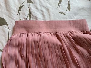 Rose Pleated Midi Skirt