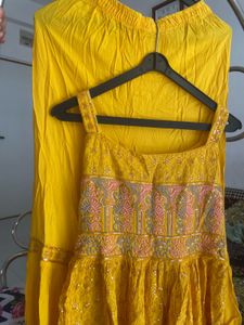 Yellow Sharara Set