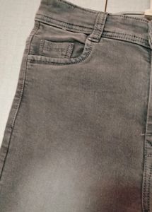 Grey Jeans Length -35 Inch