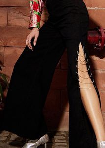 Embellished Black Jeans