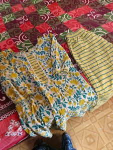 Cotton Kurta Pant Set