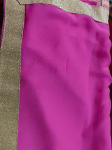 Beautiful Rose Pink Colour Saree