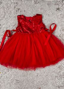 Red Sequin Party Dress