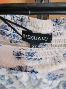 Floral Off-Shoulder Mini Dress 2 time used (CE)